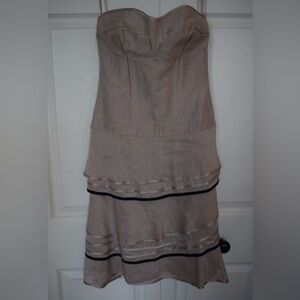 Linen Corset Party/Cocktail Dress